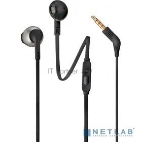 Наушники  JBL Гарнитура T205   16 Om   98 dB   черный