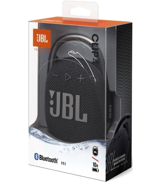 Портативная акустическая система JBL CLIP 4, черный