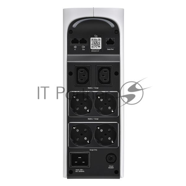 Источник бесперебойного питания APC Back-UPS Pro for Gaming, 2200VA/1320W, 230V, 4xSchuko and 2xIEC C13 outlets, RGB Lights, Data/DSL protrct, 2x Type A and 1x Type C USB, Arctic(White), 1 year warranty