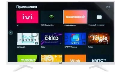 Телевизор LEFF 40" 40F541T белый DLED FHD 60Hz Smart