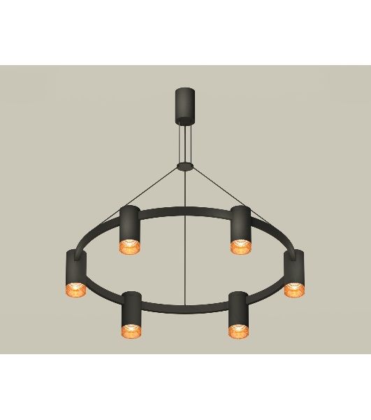 Светильник Ambrella light XB9022202/6 SBK/CF черный песок/кофе MR16 GU5.3 (С9022, N6154)