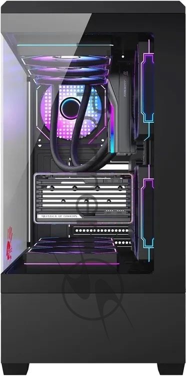 Корпус Bloody CC-128-BK, Midi-Tower, чёрный