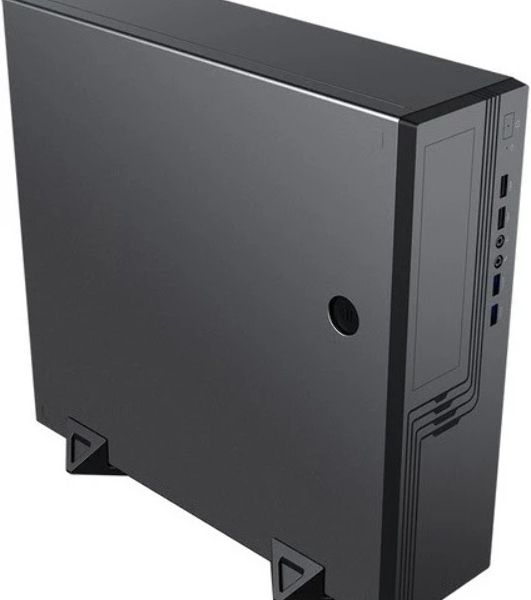 Компьютерный корпус Slim Case Powerman EL555 черный PM-300ATX 2хUSB 3.0+2хUSB 2.0,HD,Audio mATX, miniATX