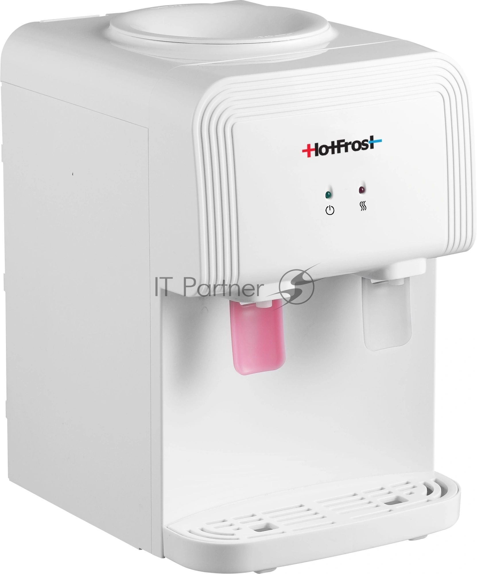 Кулер для воды Hotfrost D70F, верхняя загрузка, нагрев 90 °С, без охлаждения, белый