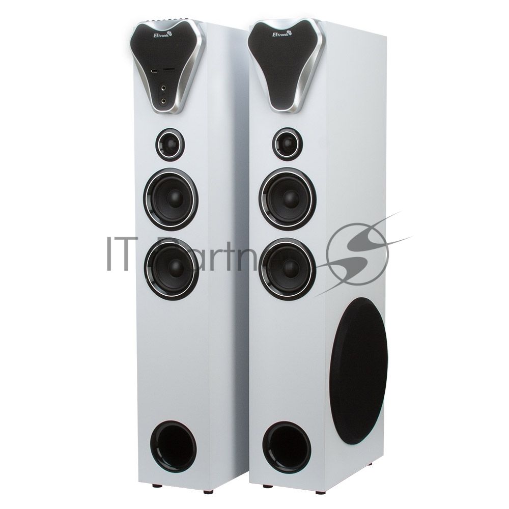 Колонка 10" (20-80 HOME SOUND) динамик 8шт/2х10"; 4х4"; 2х1.5" комплект 2 колонки ELTRONIC (белая)