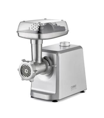Мясорубка электрическая CASO FW 2500 серебристый, 2500 Вт, 2.5 кг/мин, реверс, защита от перегрузки, насадки - 5
