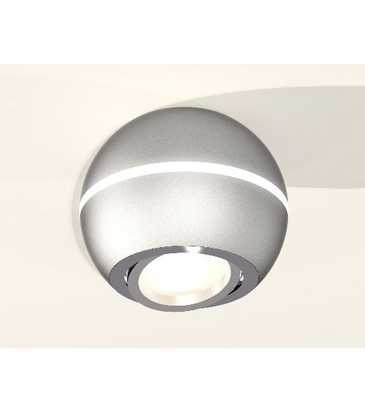 Светильник Ambrella Light XS1103011 SSL/PSL серебро песок/серебро полированное MR16 GU5.3 LED 3W 4200K (C1103, N7003)