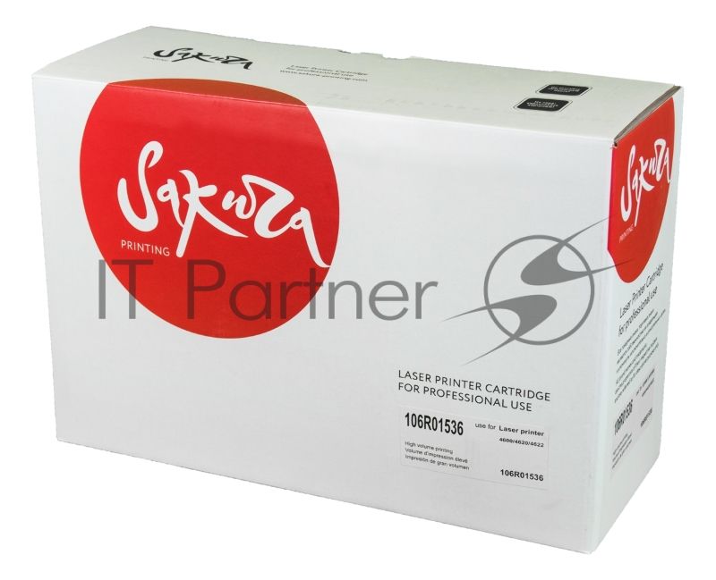 Картридж лазерный Sakura 106R01536 для Xerox Phaser 4600/4620/4622, черный, 30 000 к.