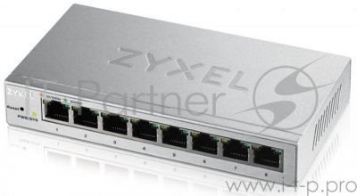 Коммутатор ZyXEL GS1200-8 Smart 8-port GbE Web Managed Switch, 60W, VLAN, IGMP, QoS, Link Aggregation