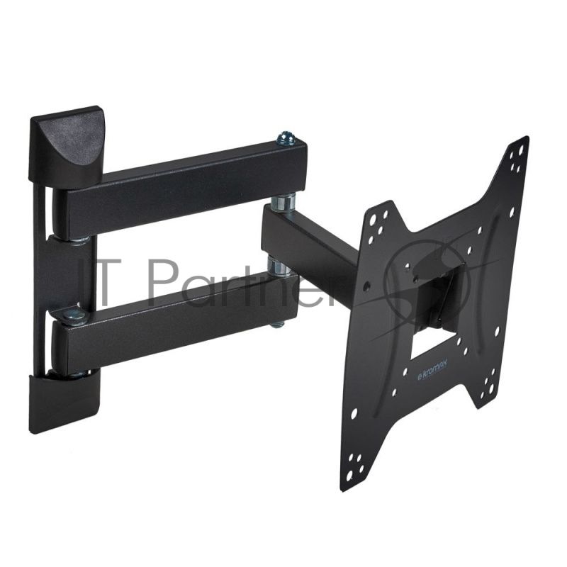 Кронштейн Kromax Optima-404 черный 15"-55" настенный от стены 66.5-444мм наклон +5°/-12° VESA 400х40