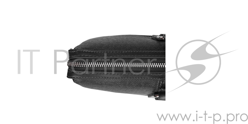 Сумка для ноутбука Сумка Continent CM-142 Black полиэстр/эко кожа, черная 15.6"