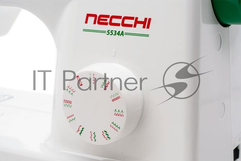 Швейная машина Necchi 5534 А 23 операции, петля автомат , верт.челнок , рег.длины и ширины стежкаа