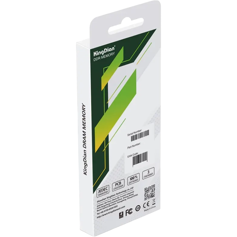Оперативная память KingDian DDR4-PC-8GB, DDR4, 8GB (1x8GB), 3200 MHz, CL22, без радиатора