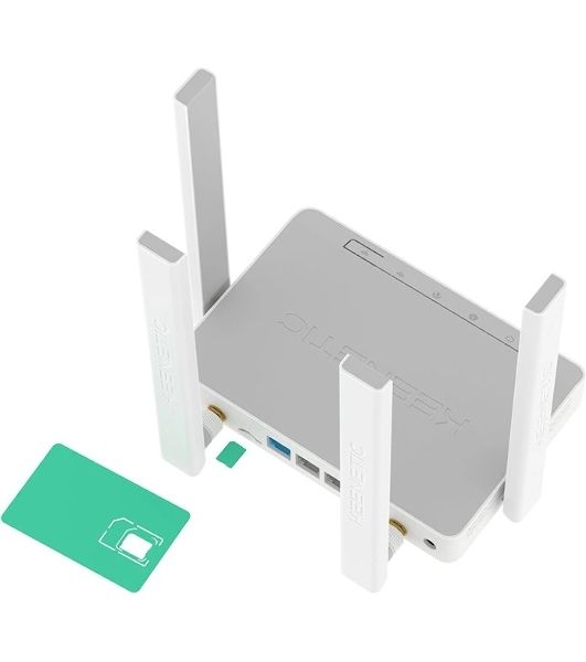 Роутер беспроводной Keenetic Runner 4G (KN-2212) с модемом 4G, Mesh Wi-Fi N300 и 4-портовым Smart-коммутатором