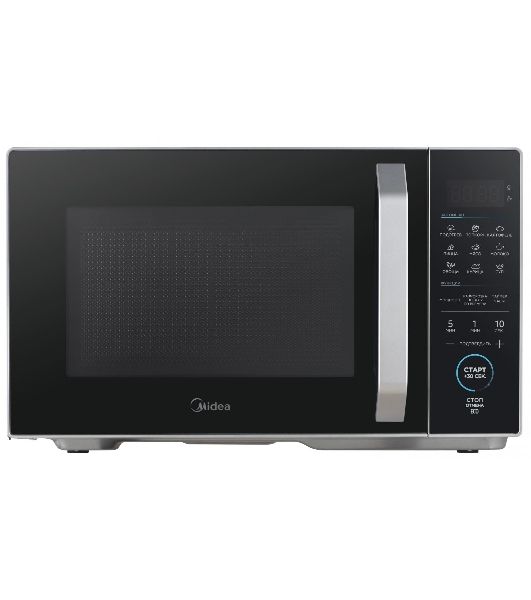 Микроволновая печь Midea EM825P2ET-S серебристый, 25 л, 800 Вт, переключатели - сенсор