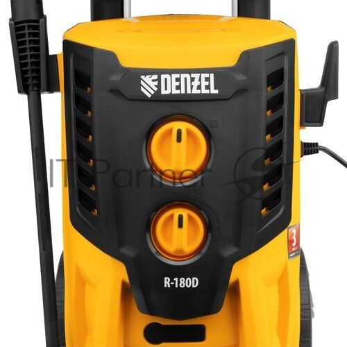 Мойка высокого давления Denzel R-180iD, 2000 Вт, 180 бар, 420 л/ч, асинх. двиг., бараб.