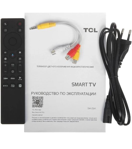 Телевизор TCL 32" 32S5K-UZ черный QLED FHD 60Hz Smart TV