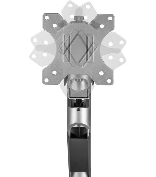 Кронштейн для мониторов Ultramounts UM717 серебристый 17"-49" макс.18кг крепление к столешнице поворот и наклон