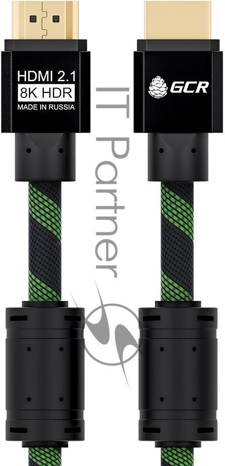 Кабель Greenconnect HDMI 2.1, 8K 60Hz, 4K 144Hz, 1.0m , динамический HDR 4:4:4, Ultra HD, 48.0 Гбит/с, тройное экранирование, ферритовые фильтры, GCR-51833 Greenconnect Кабель HDMI 2.1, 8K 60Hz, 4K 144Hz, 1.0m , динамический HDR 4:4:4, Ultra HD, 48.0 Гбит