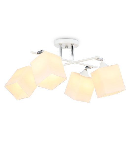 Светильник Ambrella light TR303083/4 WH/CH/FR белый/хром/белый матовый E27/4 max 40W 620*620*260