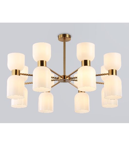 Люстра Ambrella light LH56095/16 BS/FR латунь/белый матовый E14*16 max 40W D860*510