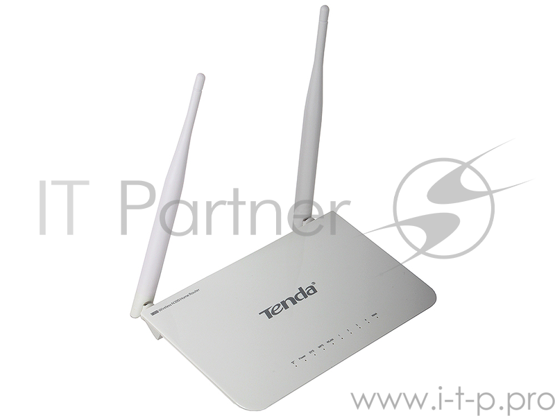 Сетевое оборудование TENDA F300 маршрутизатор 802.11n, до300Мбит/с, 2T2R, LAN: 4х10/100Мбит/с, WAN: 1х10/100Мбит/c, 2 внешние антенны 5дБи.