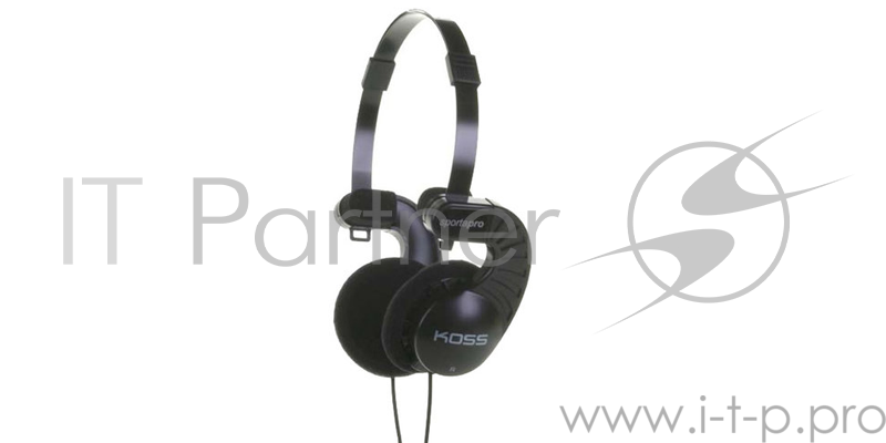 Проводные наушники Koss Sporta Pro черный, накладные, Jack 3.5 мм, складная конструкция