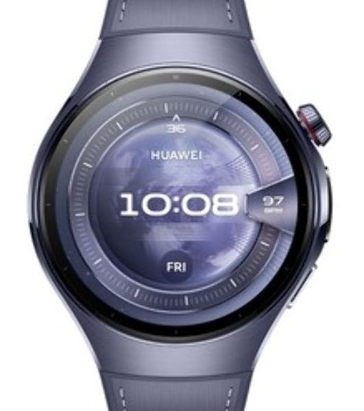 Умные часы Huawei Watch 5 Rates-L39L, 1.5" LTPO AMOLED, Wi-Fi, Bluetooth, NFC, IP69, серый / пурпурный