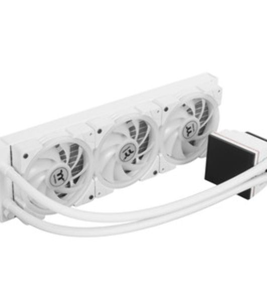 Система жидкостного охлаждения Thermaltake MAGFloe 360 Ultra Snow ARGB Soc-AM5/AM4/1200/1700/1851 белый 4-pin 30.6dB Al+Cu LCD Ret (CL-W433-PL12SW-A)