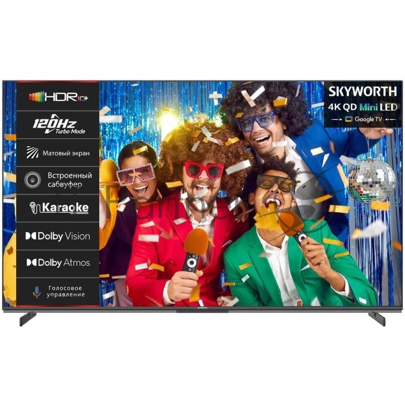 Телевизор Skyworth 65" 65X85G UHD Mini LED Google TV 120Hz