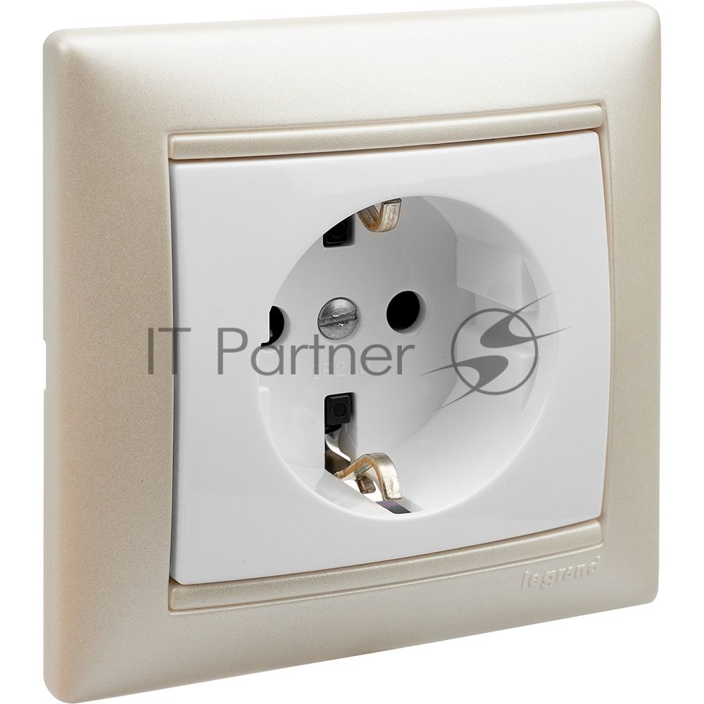 Электроустановочные изделия Legrand Legrand 770491  Рамка 1п Белый/Серебр  Valena