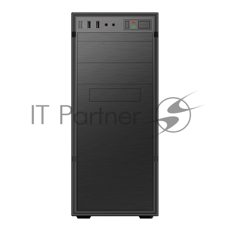 Компьютерный корпус с блоком питания 450Вт./Case Forza ATX, 450W, 1xUSB 2.0+1xUSB 3.0, Black, w/o FAN, 8 см fan PSU, power cord