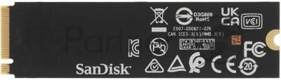 Накопитель SSD Western Digital черный SSD SN7100 M2.2280 PCIe 4.0 500Gb, 6800MBs/5000MBs, TbW 300, WDS500G4X0E, 1 year