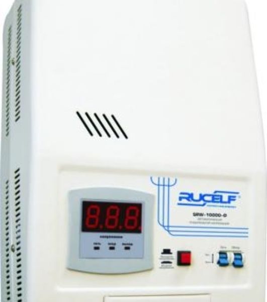 Стабилизатор RUCELF SRW-12000-Dоднофазный, цифровой 220В 12000ВА вх.:130-270В настенный
