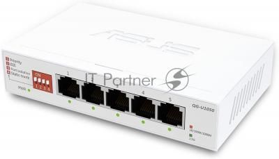 Коммутатор ASUS QG-U1050, 5×2.5 Гбит/с, неуправляемый Коммутатор ASUS QG-U1050, 5×2.5 Гбит/с, неуправляемый