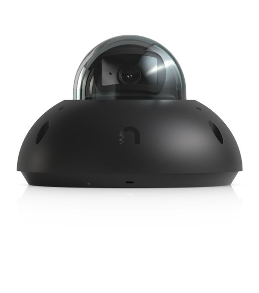 Купольная камера 4K PoE Ubiquiti UniFi Protect Camera G6 Dome Black с ночным видением, интеллектуальным распознаванием и прочным антивандальным корпусом.