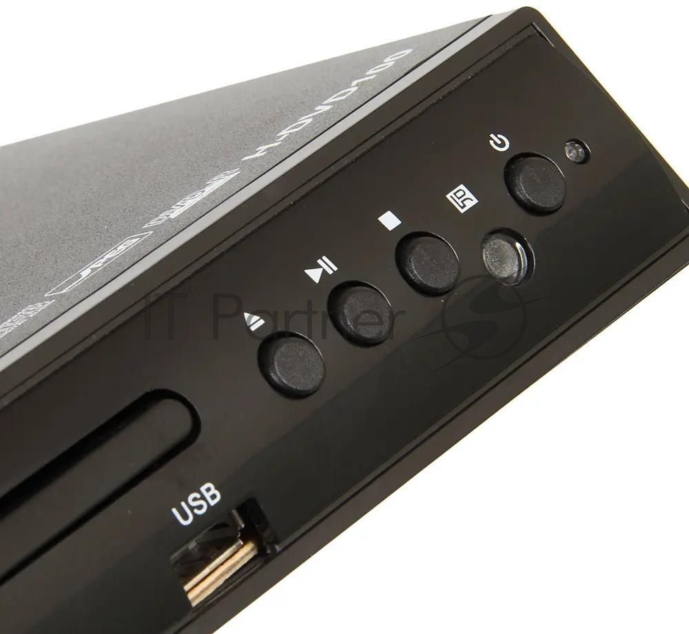 Плеер DVD Hyundai H-DVD100 черный ПДУ