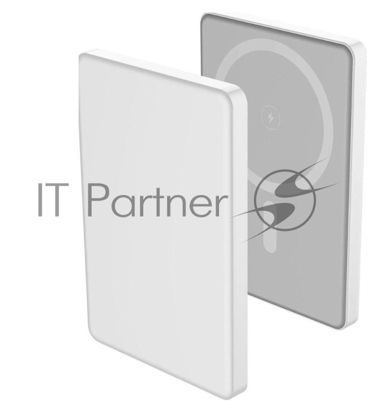 Портативный аккумулятор Aksberry (6900291910016) E501 с MagSafe 5000 mAh, серебристый