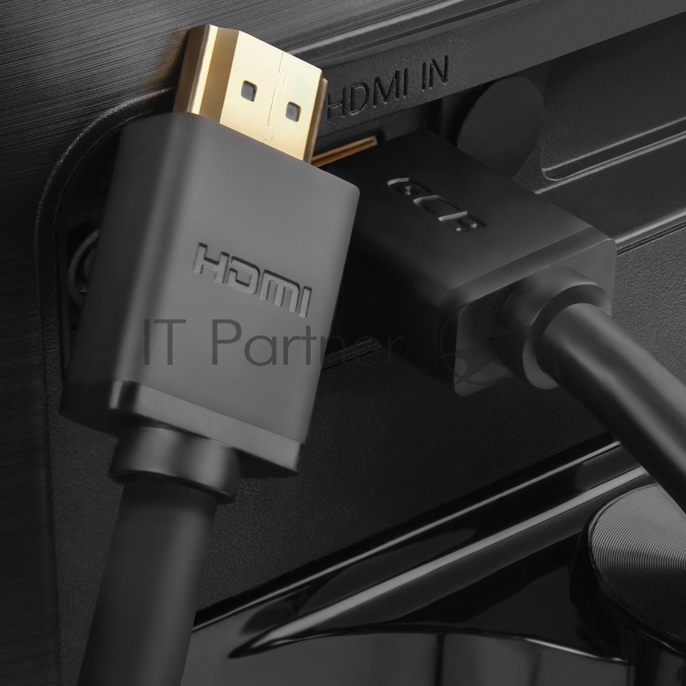 Кабель Greenconnect 7.5m HDMI версия 2.0, HDR 4:2:2, Ultra HD, 4K 60 fps 60Hz/5K*30Hz, 3D, AUDIO, 18.0 Гбит/с, 28/28 AWG, OD7.3mm, тройной экран, черный