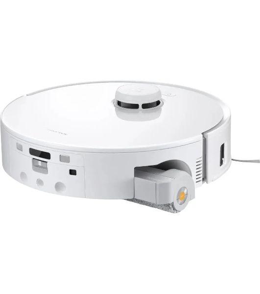 Робот-пылесос Roborock Qrevo Curv 2 Flow белый,  5200 мАч Li-Ion, уборка влажная/сухая, пылесборник контейнер 0,32 л