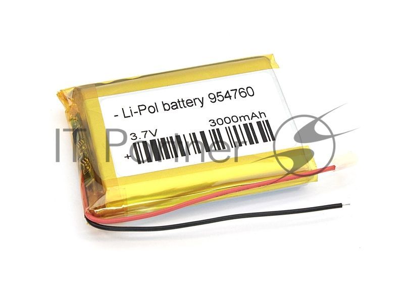 Аккумулятор Li-Pol (батарея) 9.5x47x60мм 2pin 3.7V/3000mAh