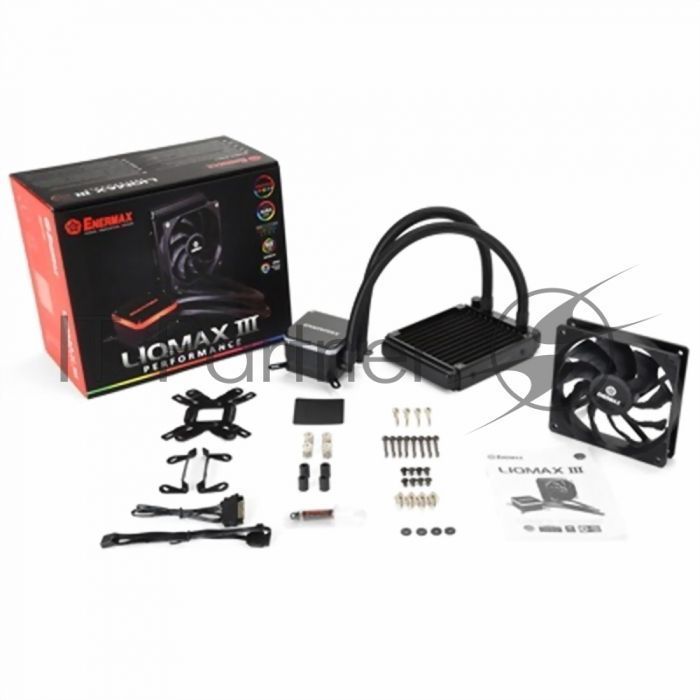 Жидкостная система охлаждения Enermax LIQMAX III HF черный, 120 мм, алюминий/медь, 2000 об/мин, 32 дБ, 4 pin, 300 Вт