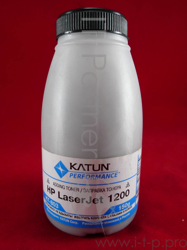 Тонер HP LJ 1200/1300/1000W (фл.150г.) Katun фас России