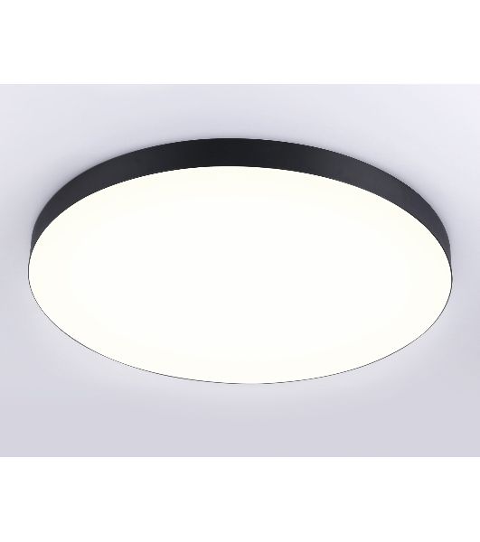 Потолочный светодиодный светильник Ambrella light FV5541 BK черный LED 130W 3000K D800*58 (Без ПДУ)