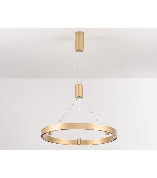 Подвесной светодиодный светильник Ambrella light FL5846/1+3 GD золото 40W 3000K/4200K/6400K D600*1200 (без ПДУ)