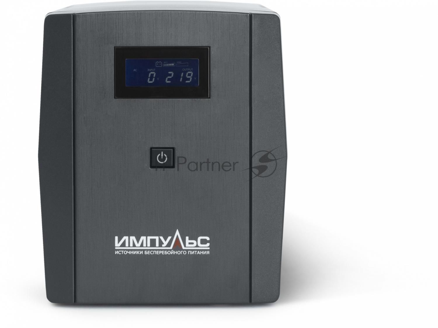 Источник бесперебойного питания Импульс ЮНИОР СМАРТ 1500, 1500/900 ВА/Вт, LCD, USB, RJ11/RJ45, IEC-C13x6