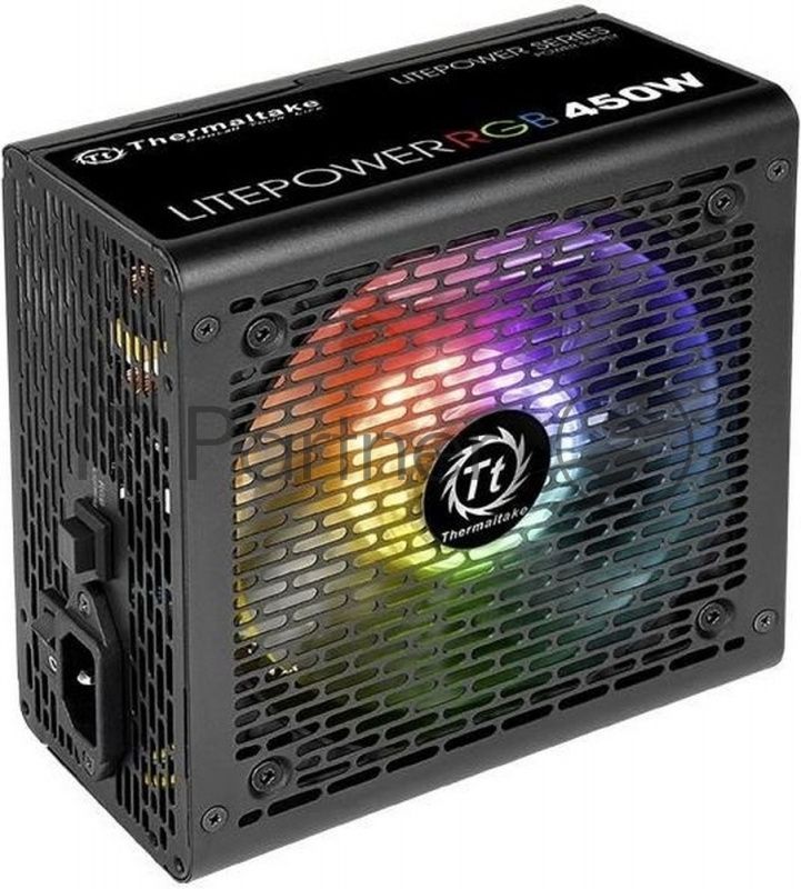 Блок питания Thermaltake Litepower RGB 450W (PS-LTP-0450NHSANE-1) v2.3, A.PFC, 80 Plus , Fan 12 cm, Retail