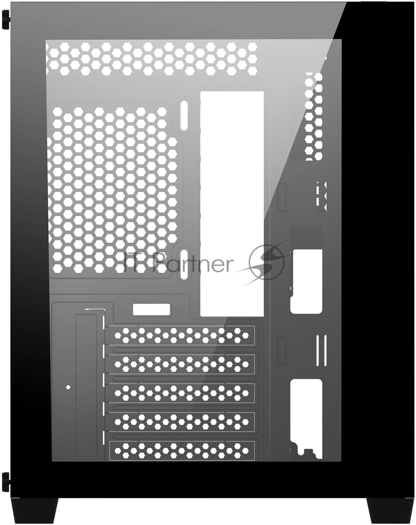 Компьютерный корпус Bloody BD-CC108 черный без БП mATX 9x120мм 2xUSB 3.0 audio bott PSU