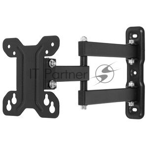 Кронштейн для телевизора Ultramounts UM960 черный 23"-65" макс.35кг настенный поворот и наклон