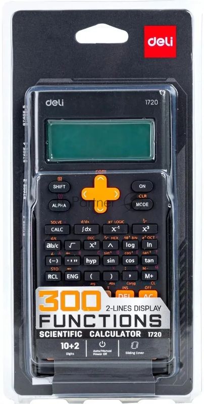 Калькулятор научный Deli E1720-black черный 12-разр.